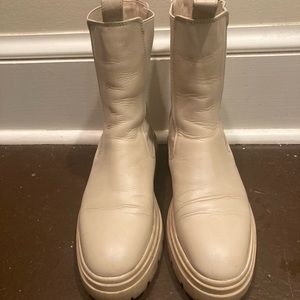 Zara cream boots